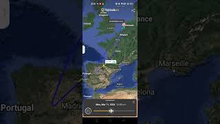 Flight radar24 KLM 791 emergency landing back to Amsterdam [upl. by Cirted416]