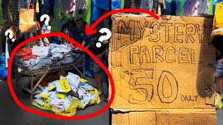 MYSTERY PARCEL binebenta sa banketa ano kaya ng laman [upl. by Omlesna]