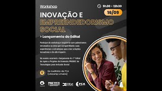 Workshop quotInovação e Empreendedorismo Socialquot [upl. by Dwaine786]