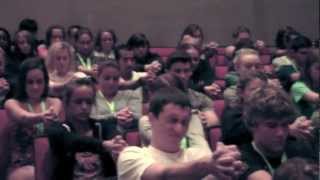 Hand Clasp Hypnosis Suggestibility Test  Hypnotist Show [upl. by Letta315]