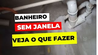 Passo a passo Instalação da tubulação de ventilação para o exaustor do banheiro  Sem janela [upl. by Mauricio]