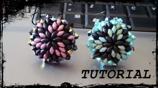 Tutorial Perline Anello quotEosquot con superduo rocaille e bicono swarovski feat Simona Scarp [upl. by Banyaz913]