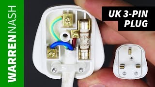 How to change a Plug UK 3pin  Rewire amp Earthing  Easy DIY by Warren Nash [upl. by Goltz]