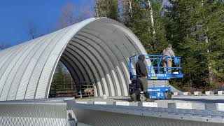 DuroSpan Quonset Hut Arch Assembly  With Just Two People [upl. by Rimaa]