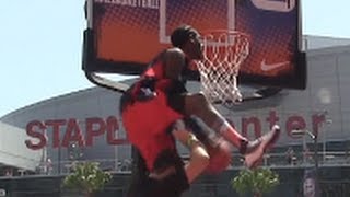 Jus Fly KILLS Reverse Dunk Over 68 Dude  Wins Nike Dunk Contest [upl. by Lucinda938]