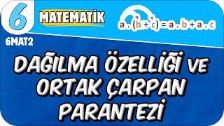 Dağılma Özelliği ve Ortak Çarpan Parantezi 📘 6MAT2 2025 [upl. by Siuol]