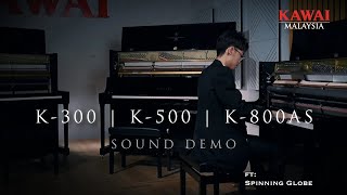 Spinning Globe The Boy and The Heron piano cover ft Kawai K300 K500 K800 AS Sound Demo [upl. by Ettenwad]