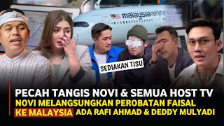 Pecah tangis❗semua Host TV dan Novi pratiwi ajak Faisal Berangkat Ke malaysia pengobatan matanya [upl. by Orville838]