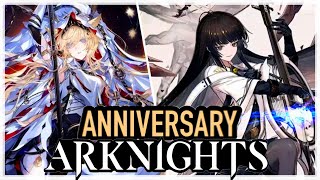 NEW UNITS NEW SKINS ARKNIGHTS 45 CNANNIVERSARY [upl. by Colson]