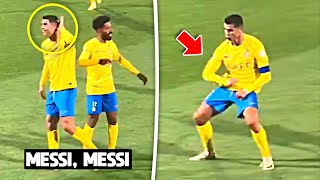 Cristiano Ronaldo Mock AlShabab Fans after Messi Messi Chants 😂🤣 [upl. by Ardeha475]