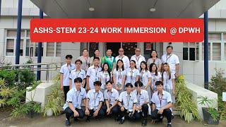 ASHSSTEM Work Immersion Endorsement  DPWH Isabela Second  030424 [upl. by Gone]