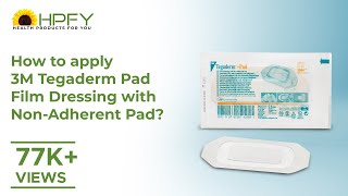 How to apply 3M Tegaderm Pad Film Dressing with NonAdherent Pad [upl. by Ikkaj]