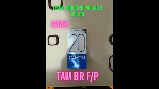 FP TELEFON TECNO CAMON 20 PRO KUTUSUNDAN ÇIKIYOR [upl. by Assiran]