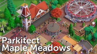 Parkitect Campaign Part 1  Maple Meadows  Realistic Family Park [upl. by Cesare702]