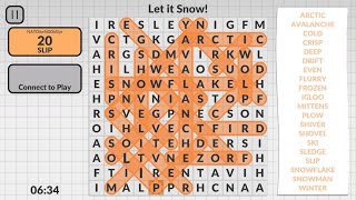 Word Search by POWGI  Let it Snow [upl. by Gish]