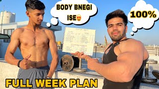 WORKOUT PLAN AISA NAHI DEKHA HOGA😳SINGLE OR DOUBLE PART SCHEDULE✅🔥 [upl. by Drugge]