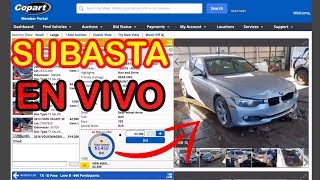 Copart subasta en Vivo  Como comprar en Copart  Copart en español [upl. by Jorry929]