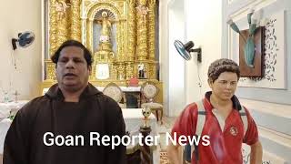 Goan Reporter Fr Franky of Sinquerim Church on Veneration of Holy Relics of Blessed Carlos Acutis [upl. by Lashonde]