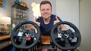 Logitech G29 vs G923 Racing Wheel Comparison [upl. by Hamish]