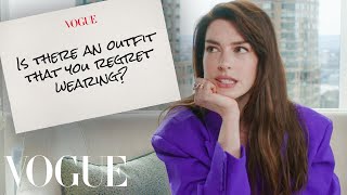 Anne Hathaway Answers 7 Questions  Vogue [upl. by Heater]