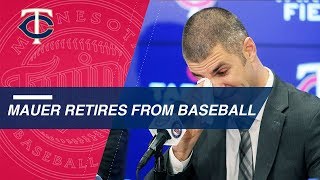 Joe Mauers retirement press conference [upl. by Howe824]