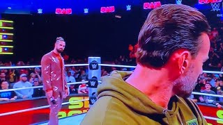 CM Punk Kicks Off wweraw 12224 wwerawhighlights plus a unannounced visit from Seth Rollins wwe [upl. by Daphne]