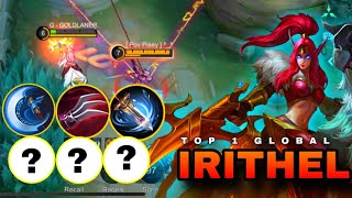 HOW TO DEAL AGAINST AGGRESSIVE FANNY FASTHAND USING IRITHEL IN RANKED  BEST BUILD GLOBAL IRITHEL [upl. by Yerffoeg342]