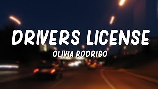 Olivia Rodrigo  drivers license Lyrics [upl. by Brockie]