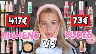 Drogerie Dupes VS Highend Makeup Produkte wer gewinnt  MaVie Noelle [upl. by Hanikas]