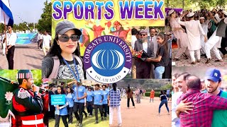 SPORTS WEEK DAY1 AT COMSATS UNIVERSITY ISLAMABAD ft THE WHOLE EVENT Comment down your culture [upl. by Ahter]