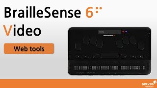 BrailleSense 6 Tutorial12 Web tool [upl. by Cochran]