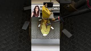 LEAF ENGRAVING MACHINE leaves carving laser leaf fineart leafprinting engravingmachine [upl. by Shaughn]