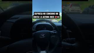 CONSUMO DO CRETA 16 ACTION  absurdo 🚨🙀 creta hyundaicreta creta2023 [upl. by Bohannon]