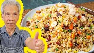 ❤️ Dads SCRUMPTIOUS Yangzhou Fried Rice 揚州炒飯 [upl. by Odanref]