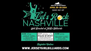 100k Jersey Girl Split Bracket Warmup  JOB Billiards Club Nashville TN from Table 24 [upl. by Gowrie165]