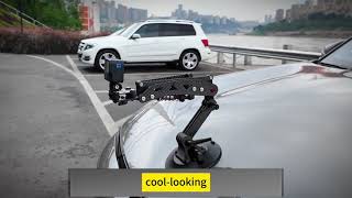 Carbon Fiber Z Axis Damping Car Suction Mount Cup for DJI Osmo Pocket 3 and Gopro Action Camera [upl. by Ayotol]