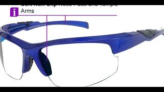 Eyewear Canada JDSMS012 Prescription Safety Glasses Blue [upl. by Marylin]