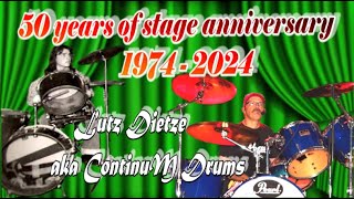 50 years of stage anniversary  Lutz Dietze aka ContinuM Drums [upl. by Johiah805]