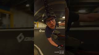 More fun on the pumptrack in indoor bike park in Calgary bike mtb insta360 bikelife [upl. by Dag129]