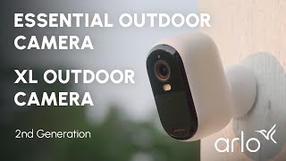 Introducing Arlo Essential Outdoor Camera amp XL Outdoor Camera 2nd Gen  Best Home Security System [upl. by Salba]