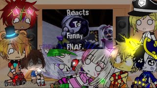 Security breach Reacts To Funny Memes✨  FNAF Gacha Club [upl. by Yduj249]