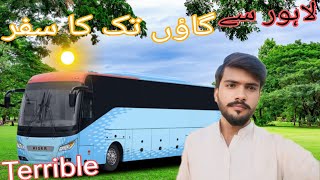 Lahore to Village Travel in Bus🙂lahore vlog travelvlog Arifsialofficialvillagebeauty [upl. by Luci522]