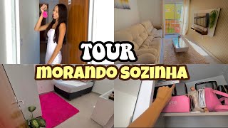 TOUR PELO MEU APÊ  MORANDO SOZINHA COM 18 ANOS🏠✨💖 [upl. by Enylorac]