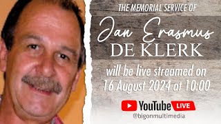 The Memorial Service of Jan Erasmus De Klerk [upl. by Alderman]