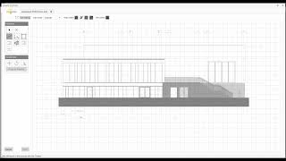 Logiciel Tech3D  Définition du murrideau  Convertir une élévation de bâtiment DWG en construction [upl. by Attikin]