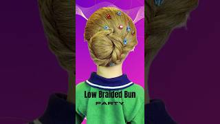 How to do a Low Braided Bun Hairstyle Tutorial [upl. by Keldon]