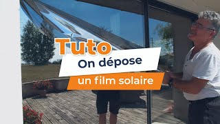 Comment retirer un film adhésif pour vitrage [upl. by Velma17]