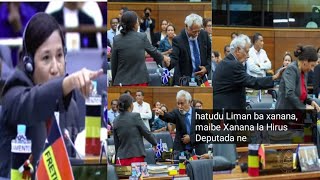 Xanana ba Kaer Liman ho Deputada husi Partido Fretilin nebe hatudu Liman ba nia [upl. by Fillender721]