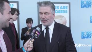 Alec Baldwin Talks SNL Trump Replacement at Boss Baby Premiere [upl. by Olegnaleahcim]