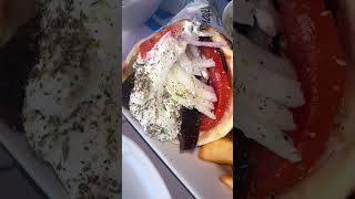 Souvlaki Beef Gyro 🥙 🇬🇷 Greek Salad [upl. by Ahsram]